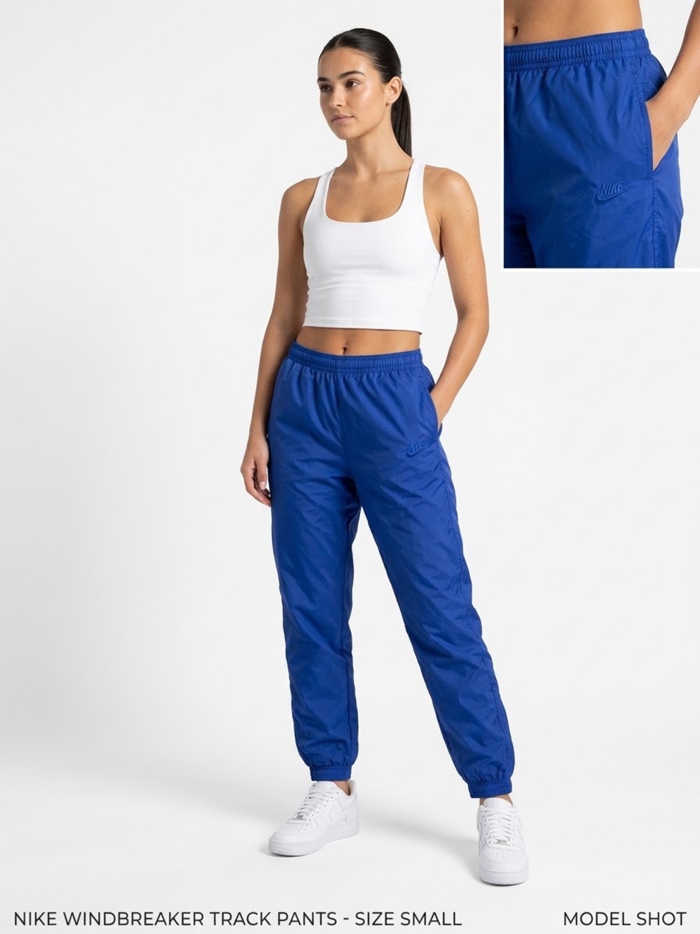 Nike Women's Royal Blue Windbreaker Jogger Pants